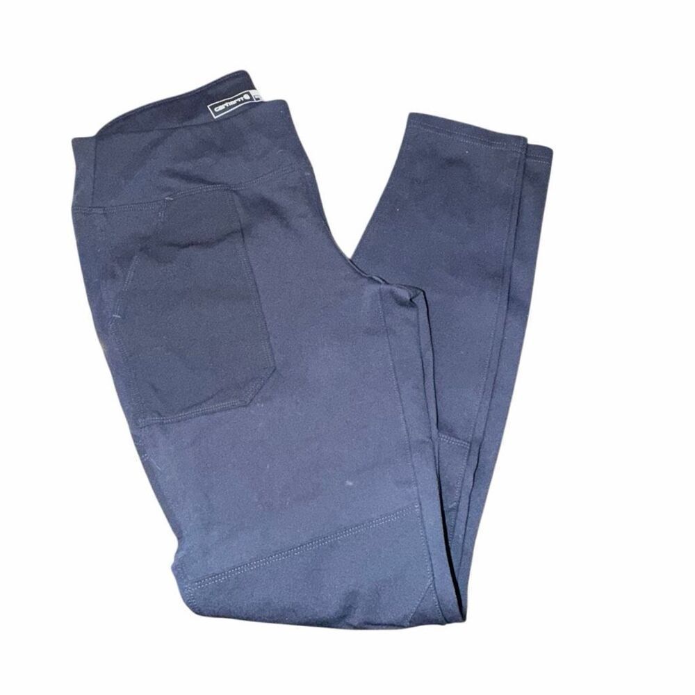 Carhartt FORCE FITTED MIDWEIGHT UTILITY LEGGING women sz MED 8-1O in dark coffee - Picture 5 of 7